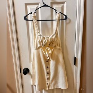 FP Beach button down dress, size small